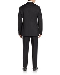 Corneliani Regular Fit Academy Pinstriped Wool Suit