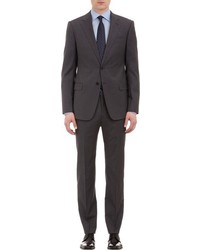 Armani Collezioni Stripe Worsted Wool Sartorial Two Button Suit