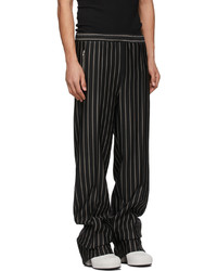 Random Identities Black Grey Stripe Dressy Lounge Pants