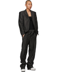 Random Identities Black Grey Stripe Dressy Lounge Pants