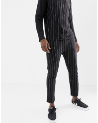 Another Influence Pinstripe Slim Fit Jersey Joggers