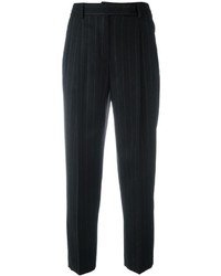 Alberto Biani Pinstriped Pleated Tapered Trousers