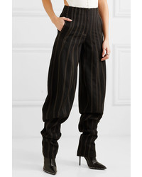 Mugler Embroidered Wool Tapered Pants