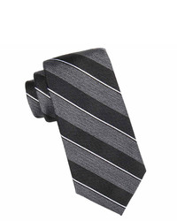 Collection Collection By Michl Strahan Lakewood Textured Striped Silk Tie Extra Long