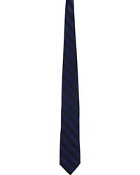 Barneys New York Satin Striped Necktie Black