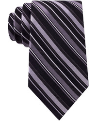 Stafford Stafford Lakefront Track Stripe Tie Extra Long