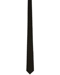 rag & bone Striped Necktie Black