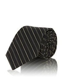 rag & bone Striped Necktie Black