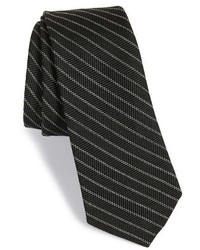 Wrk Stripe Wool Cotton Tie