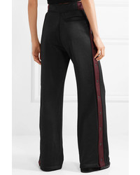 alexanderwang.t Striped  French Terry Wide Leg Track Pants