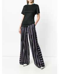 Rouge Margaux Striped Palazzo Trousers
