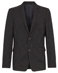 Fendi Pinstriped Wool Suit Jacket