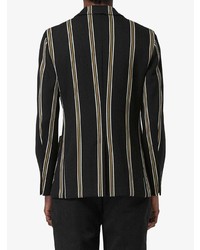 Burberry Slim Fit Striped Wool Blend Club Blazer