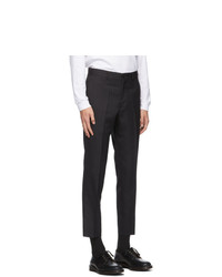 Comme des Garcons Homme Deux Black Pinstripe Trousers