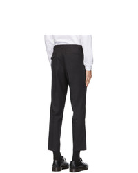 Comme des Garcons Homme Deux Black Pinstripe Trousers