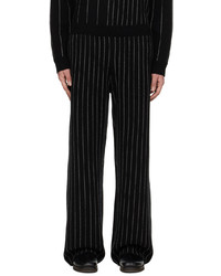 Joseph Black Pinstripe Trousers