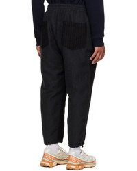 The Viridi-anne Black Striped Combination Trousers