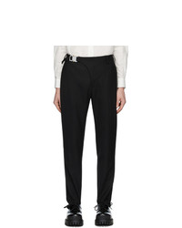 1017 Alyx 9Sm Black Wool Stirrup Suit Trousers