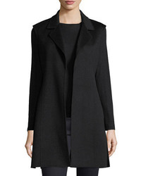 Neiman Marcus Cashmere Collection Luxury Notched Double Face Cashmere Vest