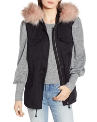 BB Dakota Get Your Swagger On Hooded Vest With Faux