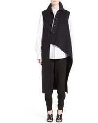 Marni Wool Alpaca Cashmere Asymmetrical Vest