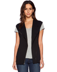 Heather Zip Fleece Jacket Vest