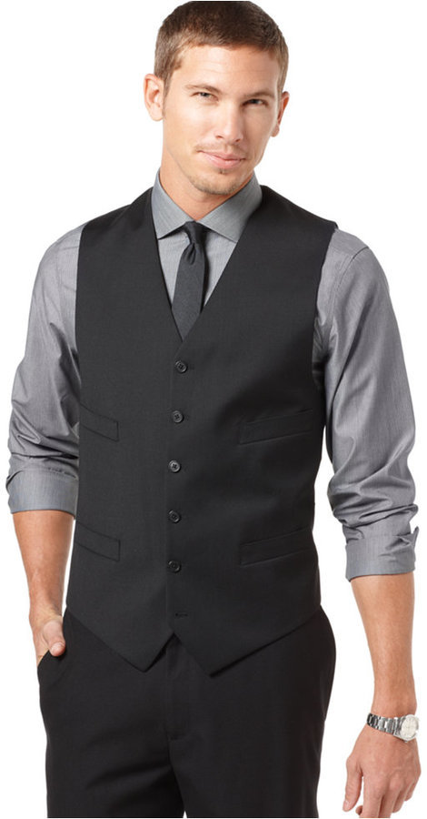 Gray Shirt & Formal Black Vest {1.0}