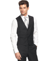 Calvin Klein Black Solid Modern Fit Vest