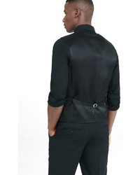 Express Black Wool Blend Suit Vest