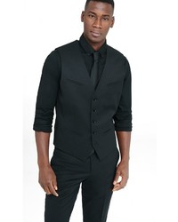Express Black Wool Blend Suit Vest