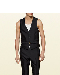 Gucci Wool Silk Evening Vest
