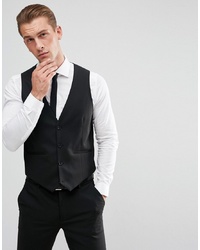 ASOS DESIGN Skinny Suit Waistcoat In Black