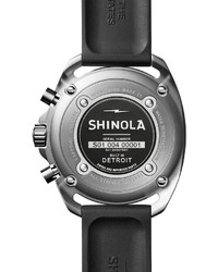Shinola 44mm Rambler Tachymeter Watch Black