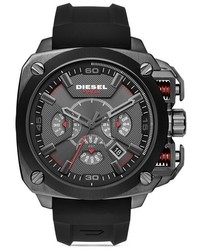 Diesel Bamf Chronograph Silicone Strap Watch 55mm