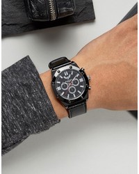 Brave Soul Black Watch With Imitation Inner Dials