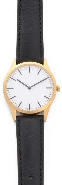 Uniform Wares C35 Satin Gold Watch, $600 | East Dane | Lookastic