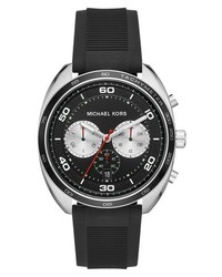 Michael Kors Dane Silicone Strap Watch