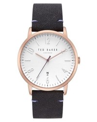 Ted Baker London Daniel Synthetic Strap Watch