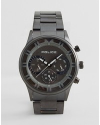 Police Driver Black Bracelet Watch