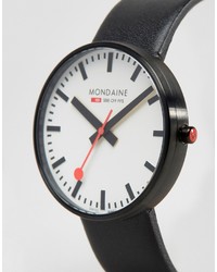 Mondaine Giant Watch In Blackblack 42mm