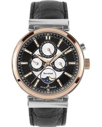 Jacques Lemans 1 1698b Verona Classic Analog Chronograph With Moonphase Watch