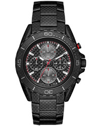 Michael Kors Michl Kors Watches Jetmaster Black Tone Carbon Fiber Watch