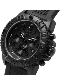 Luminox Navy Seal Colormark 3081bo Series Carbon Reinforced And Rubber Chronograph Watch