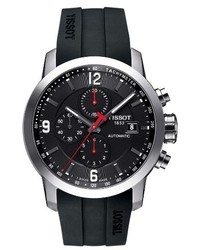 Tissot Prc200 Automatic Chronograph Silicone Strap Watch 43mm
