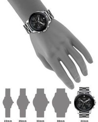 Nixon Ranger Black Ip Stainless Steel Chronograph Bracelet Watch