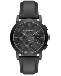 Burberry Round Stainless Steel Chronograph Watch