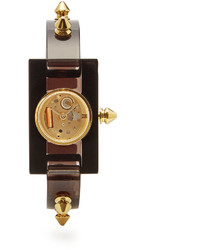 Gucci Stud Embellished Plexiglas Watch