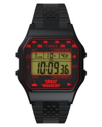 Timex T80 X Space Invaders Digital Bracelet Watch