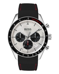 BOSS Trophy Chronograph Silicone Strap Watch