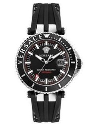 Versace V Race Silicon Strap Diver Watch
